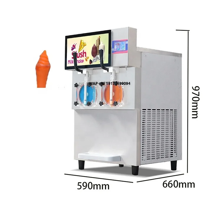 High Quality 2 Tank Slash Machineice Slush Machine Frozen Icee Slush Machine