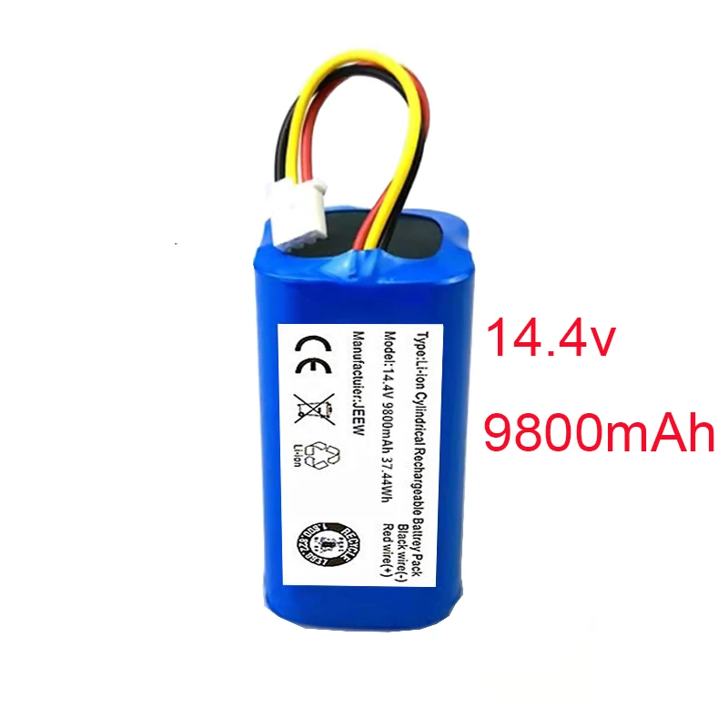 (For C30B) 14.4v 9800mAh 100% New Original Battery for LIECTROUX C30B Robot Vacuum Cleaner 6800mAh Lithium Cell 1 Part/package