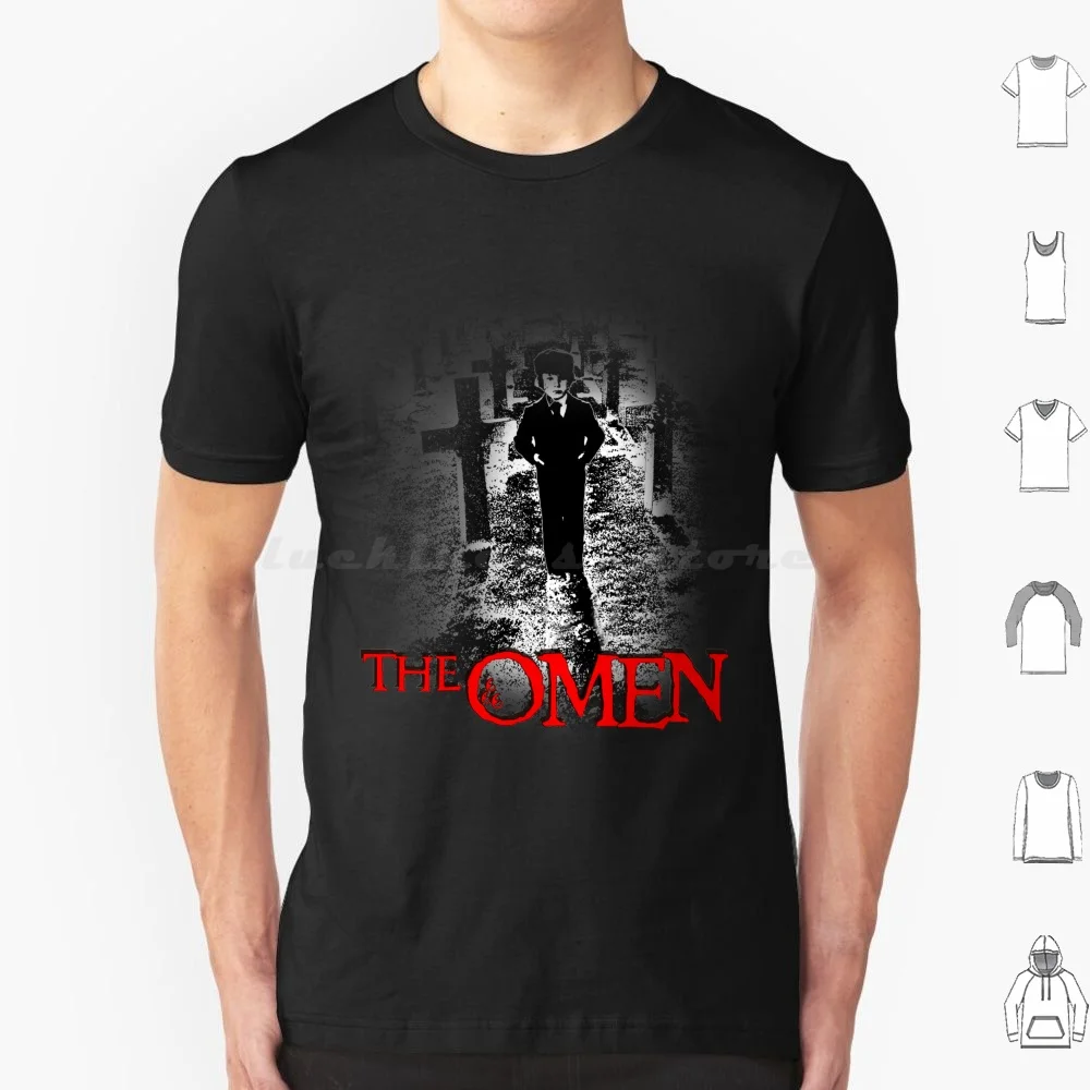 Damien The Omen T Shirt 6xl Cotton Cool Tee Devil The Omen Creepy Demon Damien Spooky Evil Scary Horror Fanhorrormovie