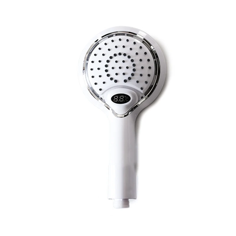 TKOH-Led Hand Shower Head, 3 สี Led หัวฝักบัวพร้อมจอแสดงผลอุณหภูมิแบบดิจิตอล, หัวฝักบัวไฮดรอลิก Lcd