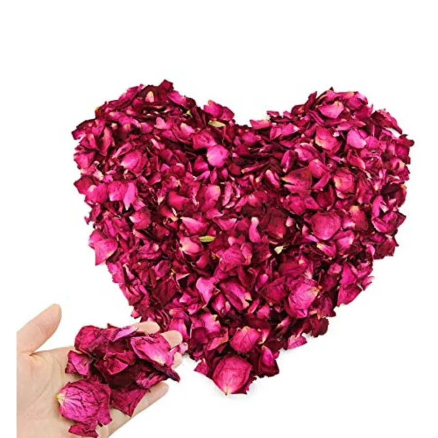 

150 Grams/ Natural Real Red Rose Flower Petals Dried Rose Petal for Wedding Decoration Bath Feet Bath Wedding Confetti Crafts A