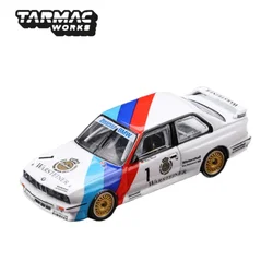 1:64 BMW M3 DTM 1987 Marc Hessel No.1 Alloy static model, children's collection of decorative toys, for children's holiday gifts