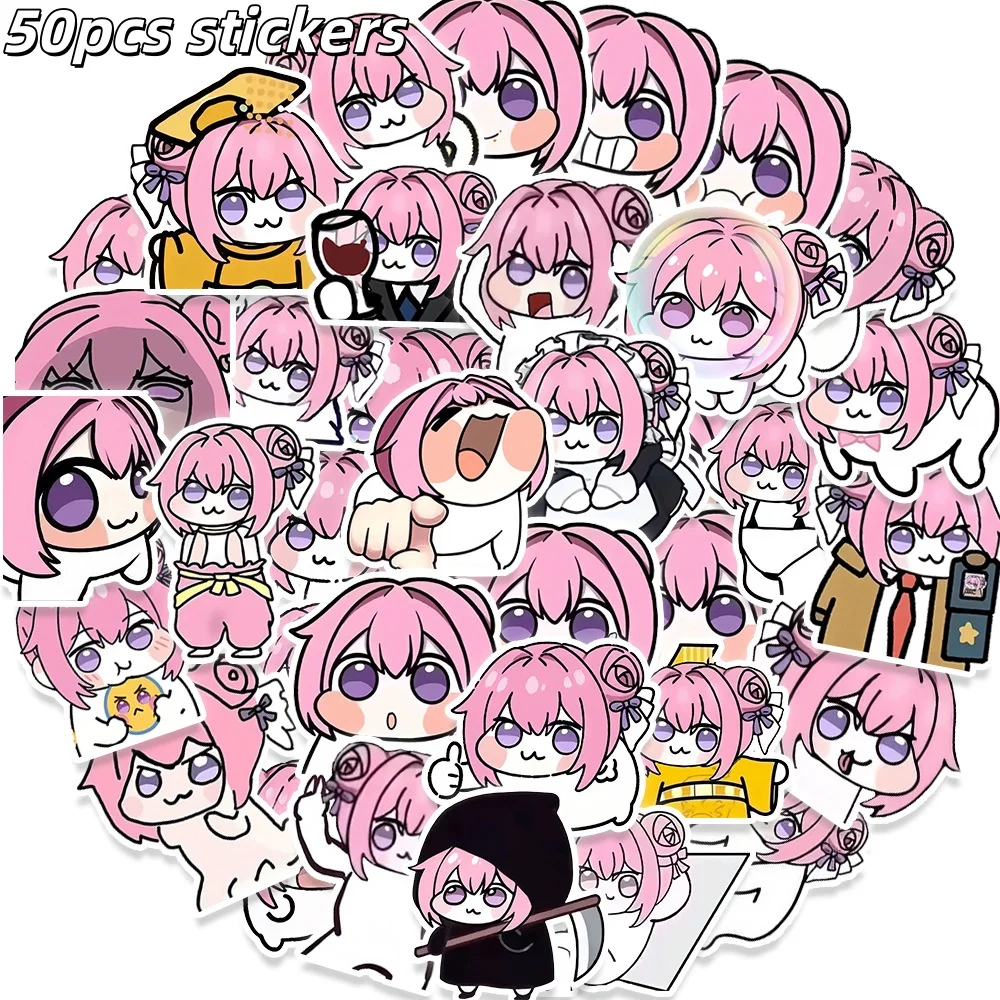 50Pcs Nikke Doro Doll Goddess Of Victory Stickers Doro DIY Stickers Scrapbooking Phone Luggage Skateboard Waterproof Decals
