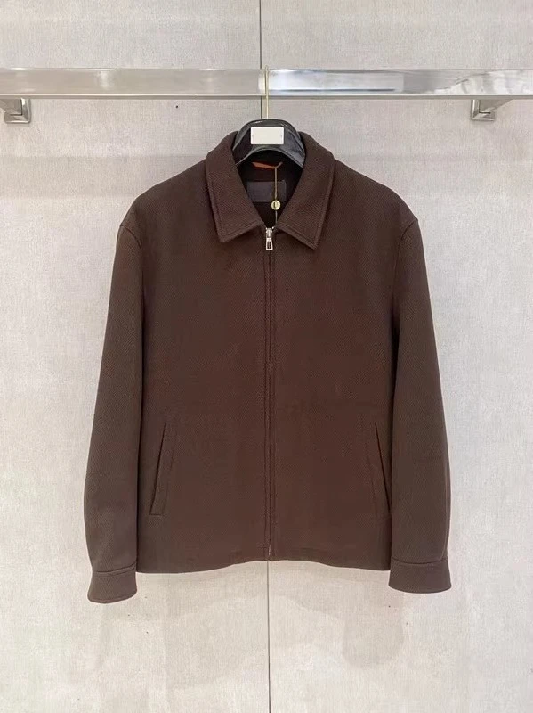 

LP Italian Old Money Wind 25aw Cotton Lapel Zipper Jacket