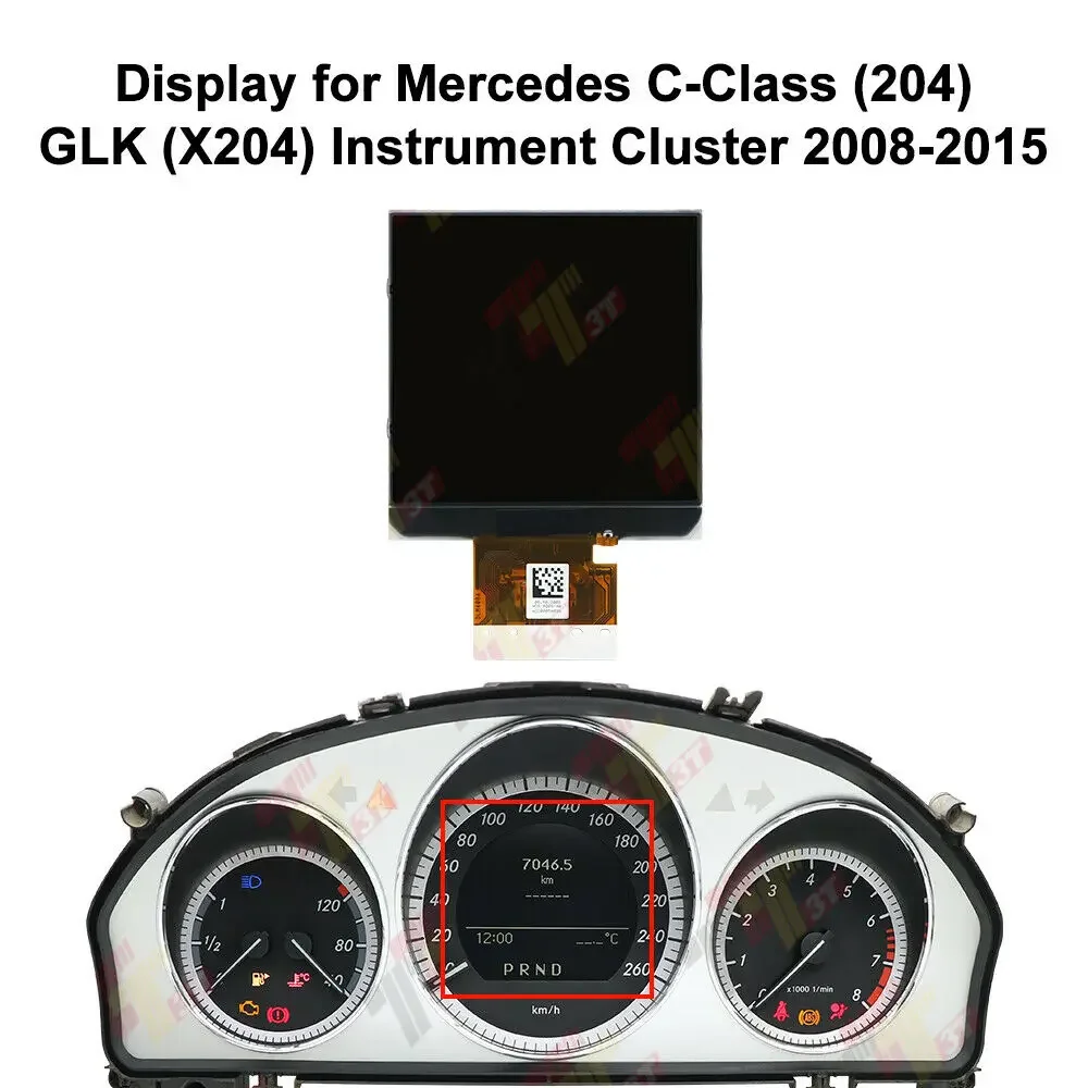 Dashboard Monochrome Display for Mercedes W204 C230 C280 W212 E200 E350 Instrument Cluster LCD Screen Pixel Repair