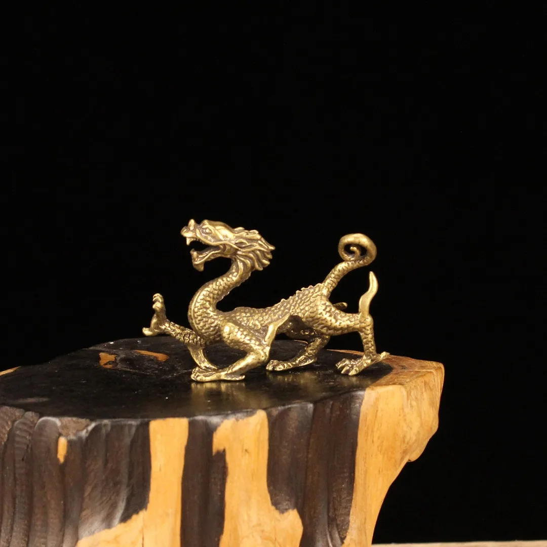 Brass Snake Bird Tiger Dragon Modern Art Sculpture Metal Green Dragon, White Tiger, Suzaku, Basalt Animal Statue Decoration