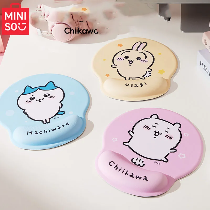 

Коврик для мыши Miniso Chiikawa, для офиса, учебы, настольного компьютера, украшение для жизни, для студентов, кавайный подарок для фестиваля