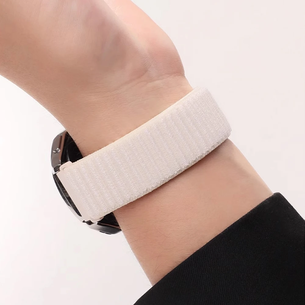 18 20 22mm Nylon Loop Strap for Xiaomi Watch 5 S4-3 Samsung Watch 7 6 5 4 Sports Bracelet for Amazfit Balance 2/Active Max/Bip 6 view 6