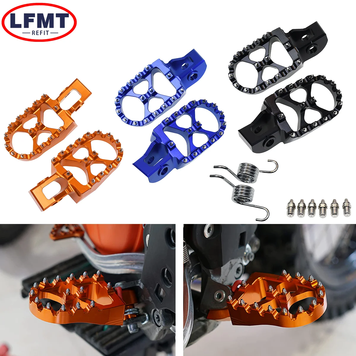 

Motorcycle Foot Pegs FootRest For Husqvarna TC FC TE FE TX FX 2016-2023 For KTM EXC EXC-F SX SX-F125 150 200 250 300 350 450 500