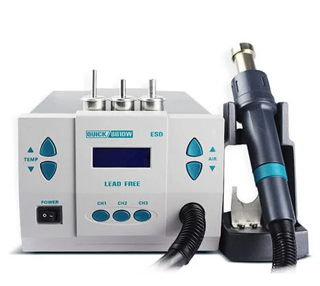 

1000W Microcomputer Heat Gun QUICK 861DW Rework Station 220v/110V Hot Air Soldering for Mobile Phones Lead-Free Equipments