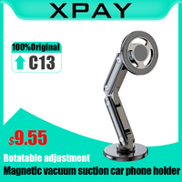 Magnetic car mobile phone holder foldable 15w wireless charger holder suitable for IPhone15 14 13 12 11ProMax Samsung Xiaomi