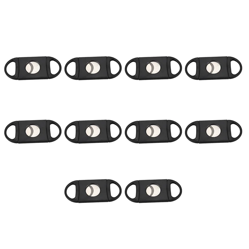 

ABLQ 10X Oval-Shaped Cigar Cutter, Double Cut Blade
