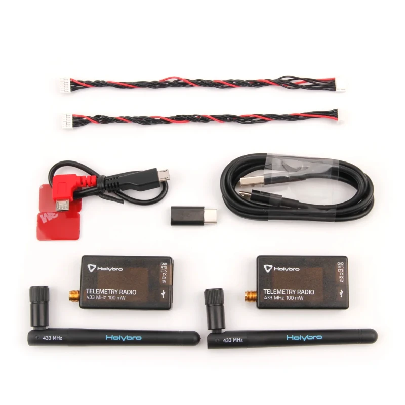 1pcs for Holybro SiK Telemetry Radio V3 100mW 433MH 915MHz Open-source SiK firmware Plug-n-play for Standard Flight Cont