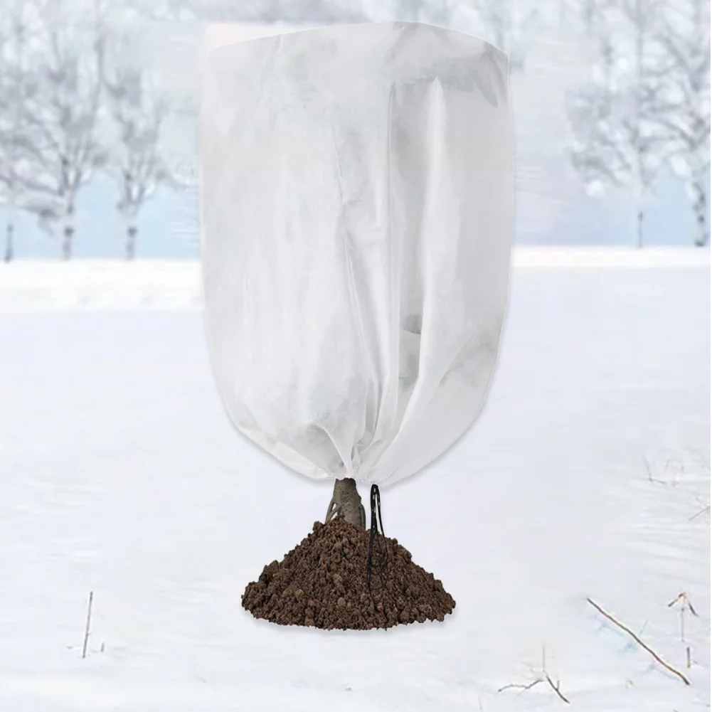 Garden Frost Cover Frost Blanket Weather Resistant Non-woven Fabric Lightweight Design Easy To Drape Versatile Sizes