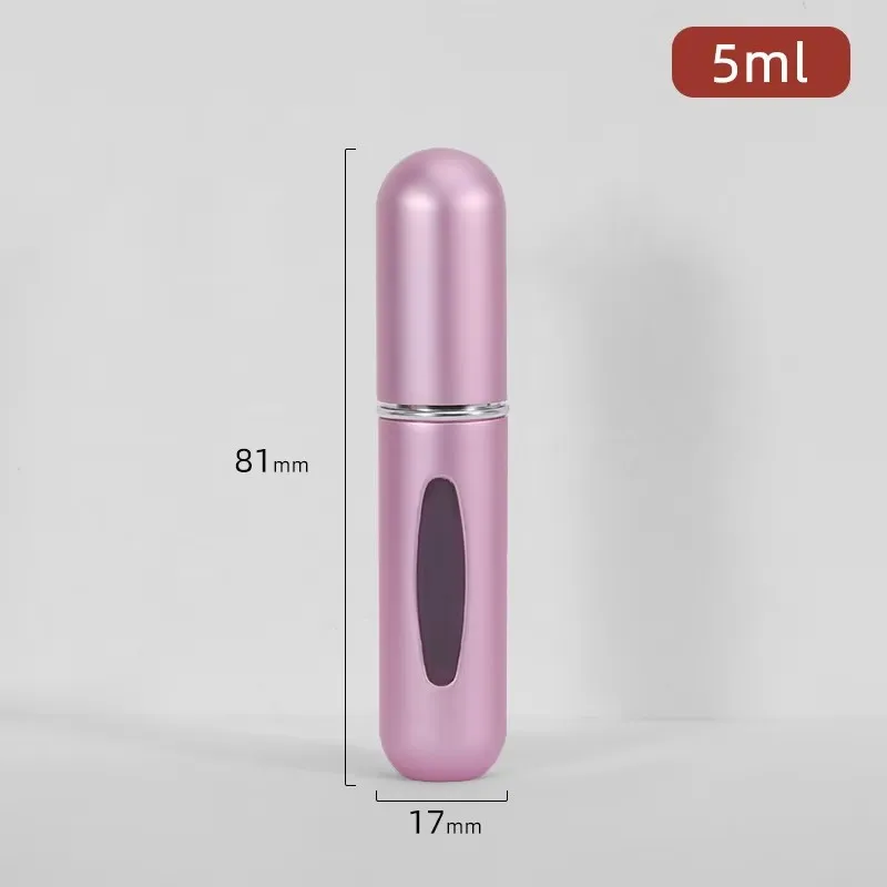 1/5 Stück nachfüllbare Parfüm-Leerflaschen mit Sprühduftpumpe, tragbare leere Kosmetikbehälter für unterwegs, Mini-Sprühzerstäuber