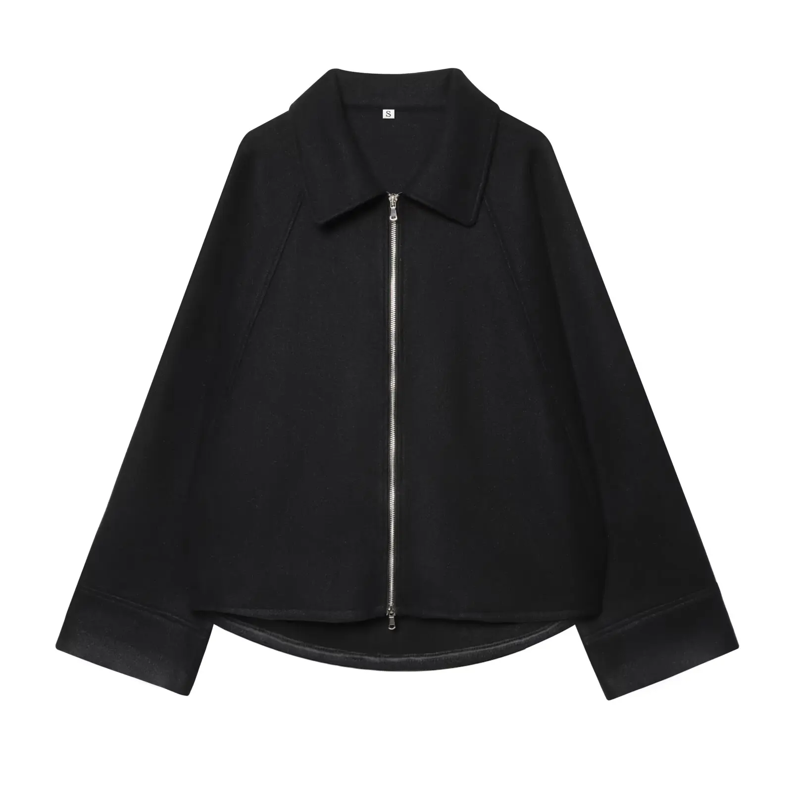 

ЖЕНСКИЙ модный европейский и американский стиль 2025 года, осенний новый смешанный топ с рукавами на плечах, пальто на молнии с джокером, верхняя одежда Mujer