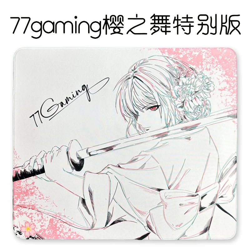 77 Gaming Sakura Dance Special Edition Anime Mouse Pad Athena Thin Surface Astringent Pad Fps Video Game Smooth Big Mouse Pad