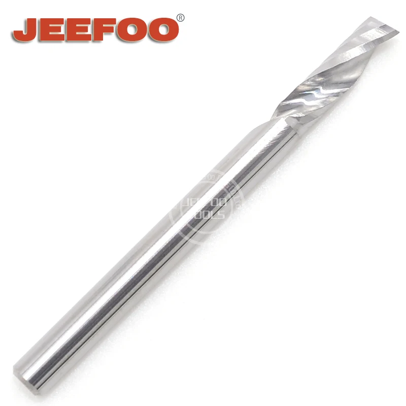 3.175*8 Soild Carbide One Spiral Flute Bits / Cutting Acrylic Tools / Wood cutter