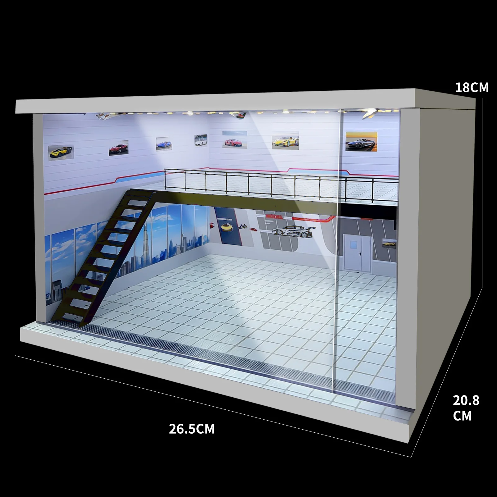 Рисунок 2 - Миниатюрная модель парковки автомобиля 1/64