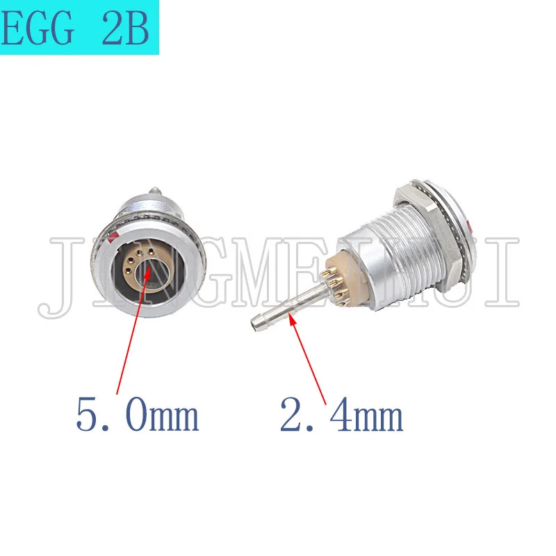 

EGG 2B 4 Contacts+1 Liquid/Gas Coaxial Aviation Socket With Gas-electric Mixture Push and Pull the Self-locking Connector