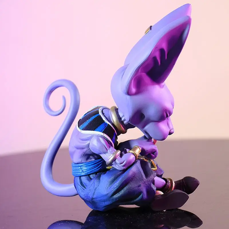 Anime Fashion Play Manual Seven Dragon Balls God of Destruction Billus PVC Model Collection Ornaments Cool Animation Periphery