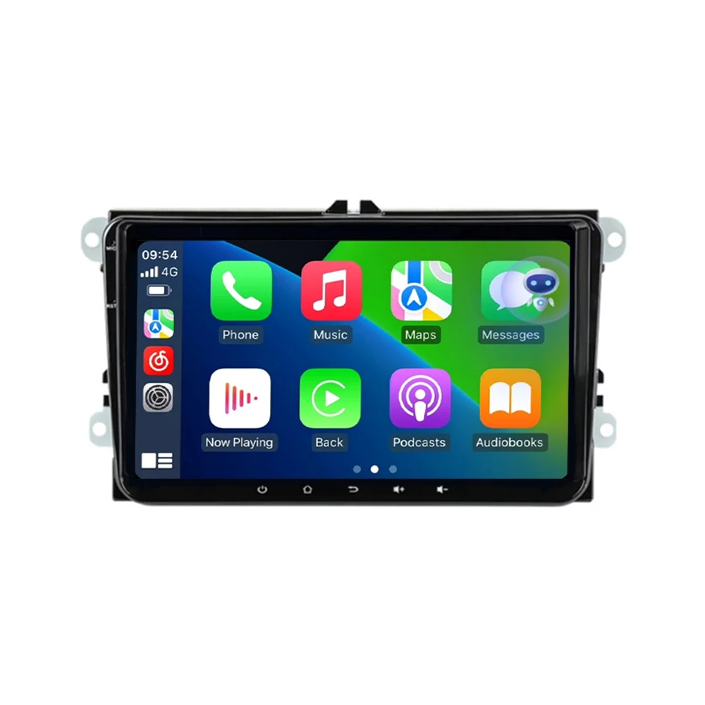 9 "Android 15 Autoradio Voor VW/Volkswagen/Golf/Polo/Tiguan/Passat/B7/B6/Seat/Leon/Skoda/Octavia GPS Navigatie Multimedia Speler - afbeelding 2