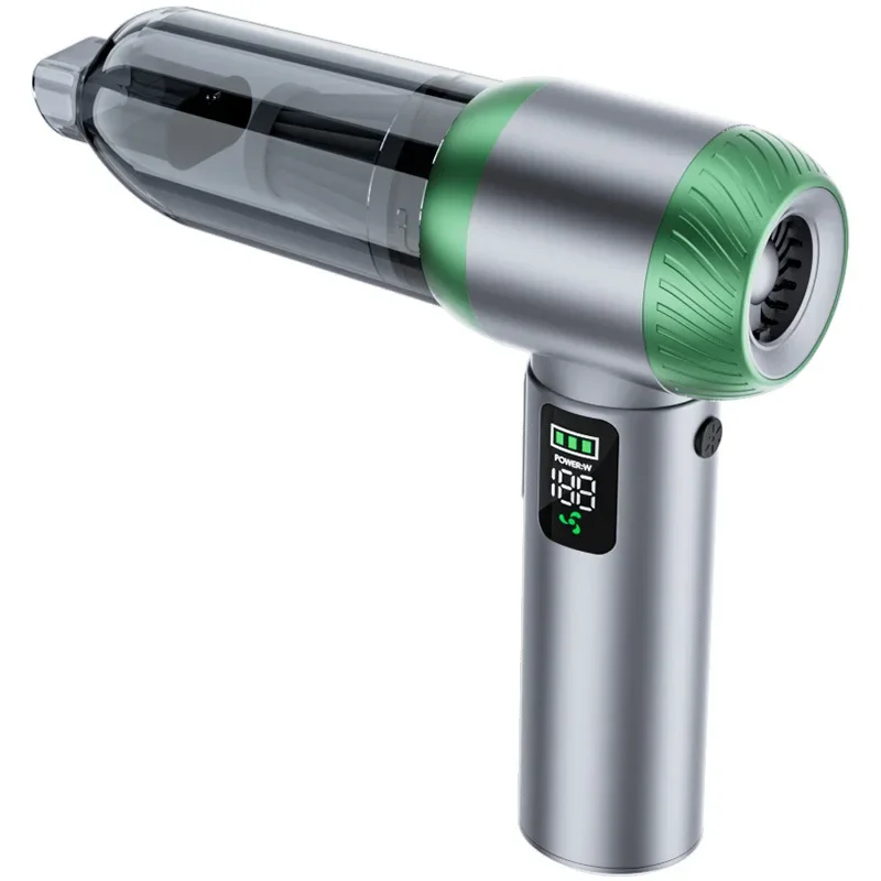 Brushless fast charging,Car vacuum cleaner, large suction, handheld multi-function three-speed adjustment, power display