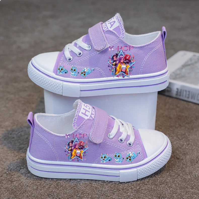 Hot Brand Kpop Kids Shoes Children\'s Sports Shoes Casual Shoes Pink Shoes For Girls Kpop Cartoon Shoes For Girls Boys