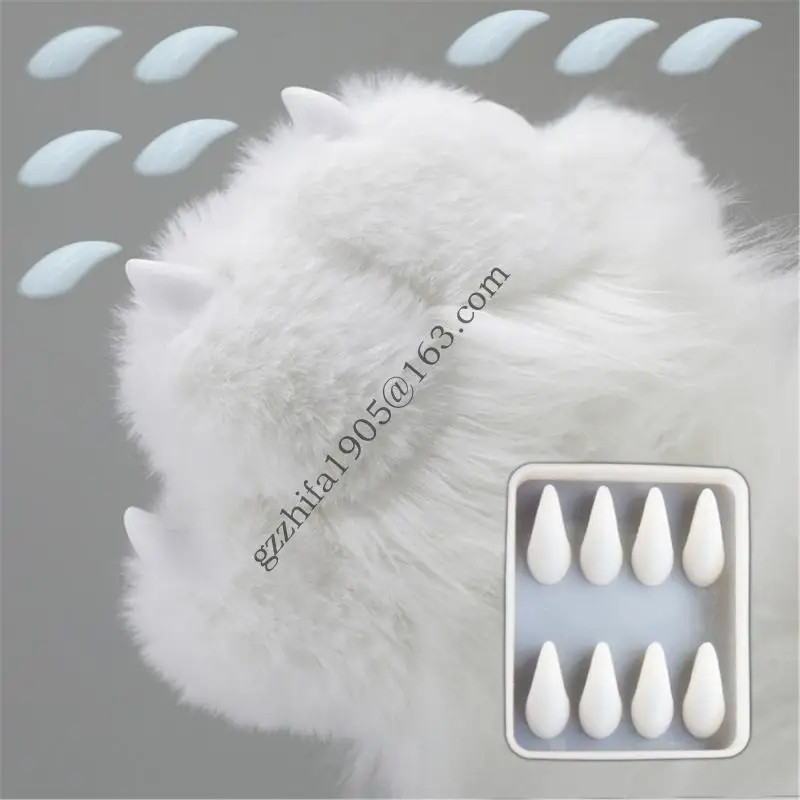 Khuôn silicon kháng nhiệt cho sừng quỷ tiết và móng vuốt phù hợp với nguồn cung cấp thủ công nhựa và nướng A5ke