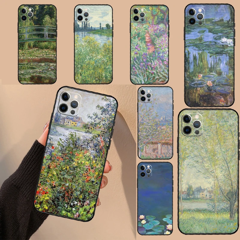 حافظة كلود مونيه لهاتف ون بلس 13 13R 13s 12 12R 11 10 10T 8T Nord CE 5 4 2 3 Lite Nord N10 N20 N30 #1