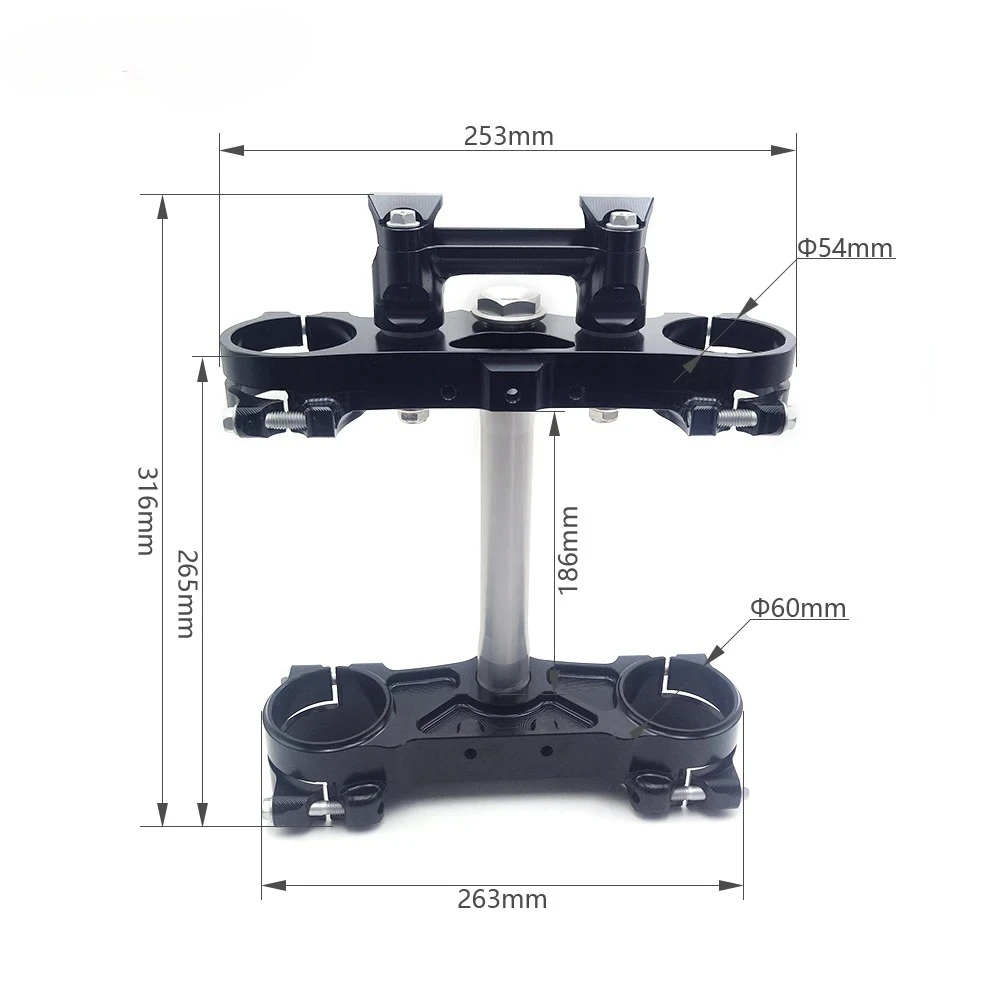 2013-2019 Motorcycle Front Fork Lowering Triple Tree Upper Bridge Top Clamp Stem Riser Adaptor For KTM HUSQVARNA SXF XCF Enduro