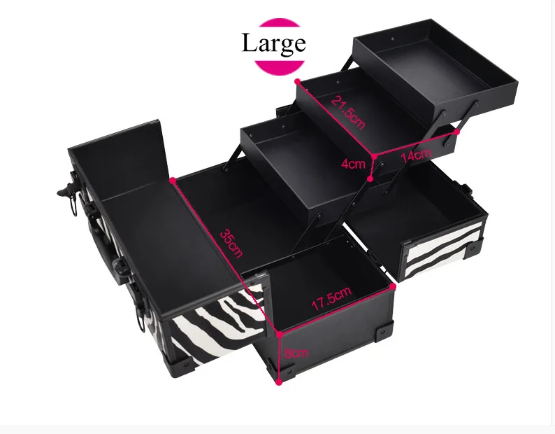 Women Multilayer Cosmetic Bag Makeup Suitcase Cosmetic Tattoos Nail Art Tool Suitcase Make Up Organizer Box Beauty Salon Case