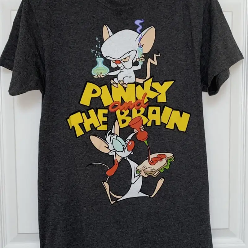 Pinky and the Brain T-Shirt Größe Small Grau