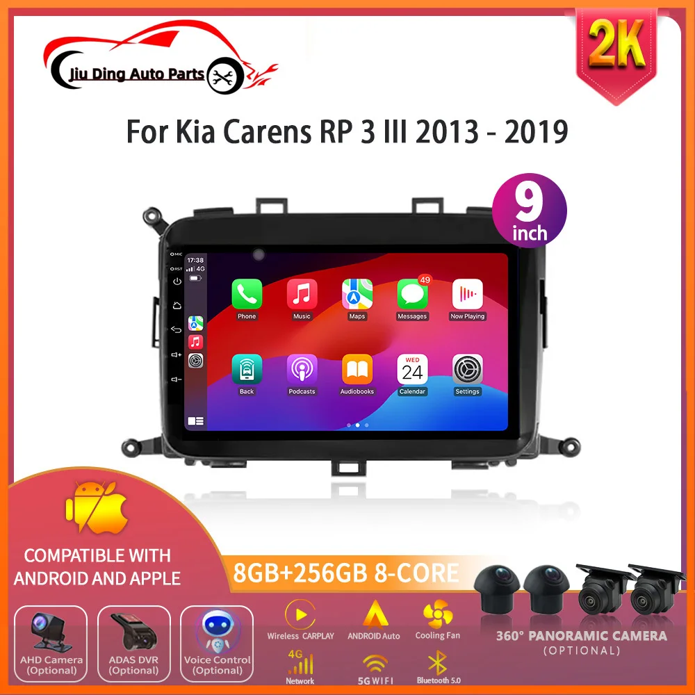 

Android 14 For Kia Carens RP 3 III 2013 -2019 Car Radio Multimedia CarPlay Video Player GPS Voice CarPlay Head Unit Audio Stereo