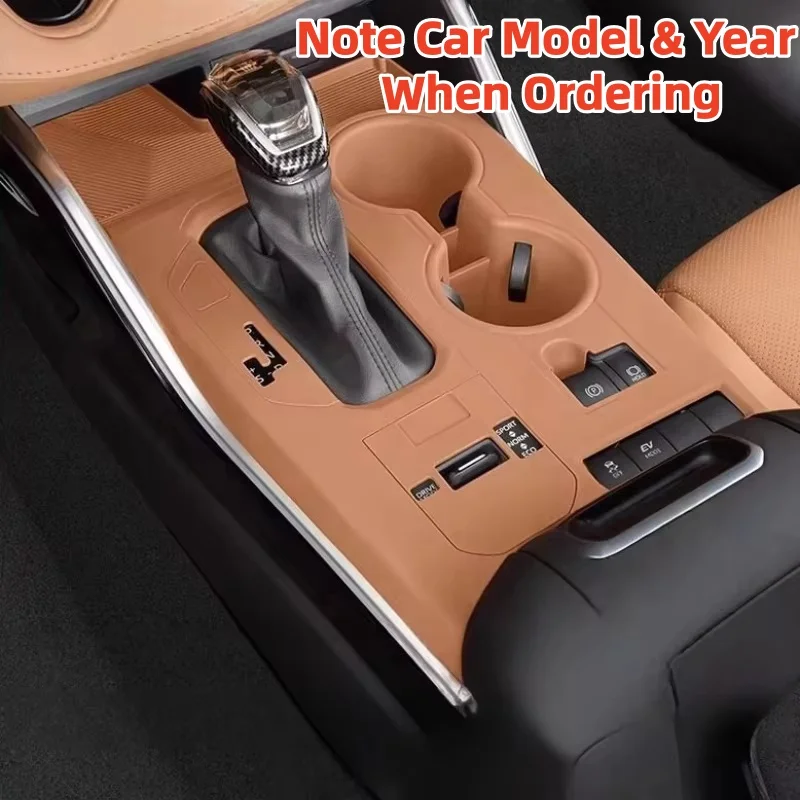 Silicone Center Console Window Lift Storage Pad For Toyota Highlander/Land Cruiser 2022-2026 Sleeve Gear Cover Interior Upgrade