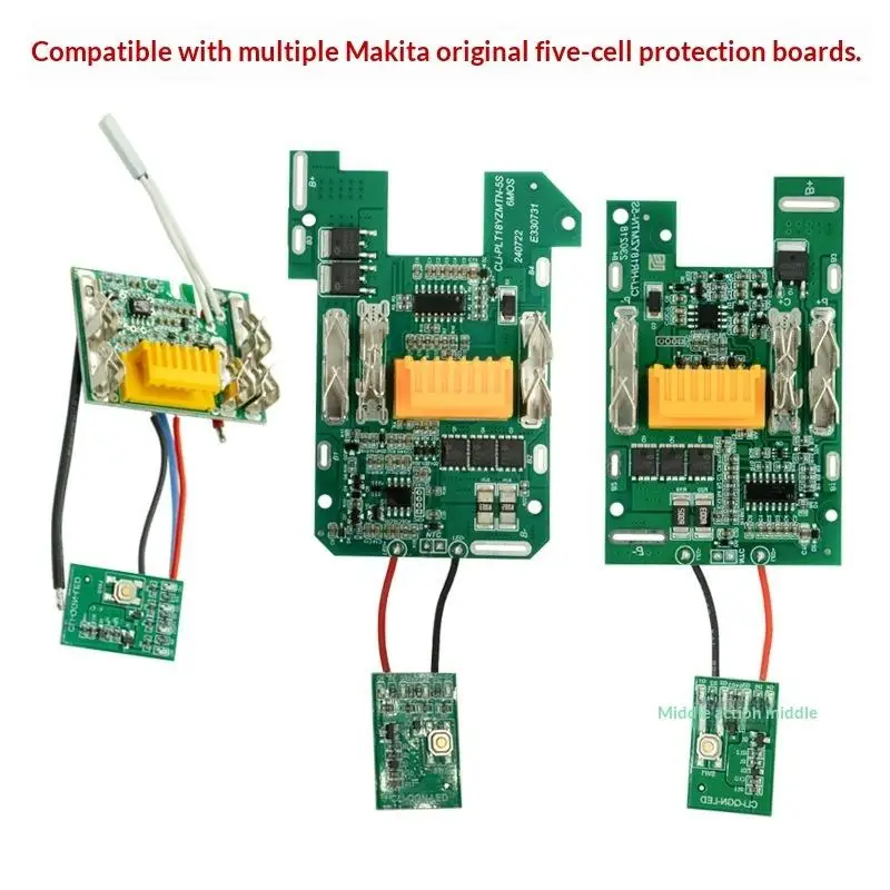 5PCS YOC-Electric Tool Key For Five Protection Boards LED Board Charging Protection Circuit Board Power Status