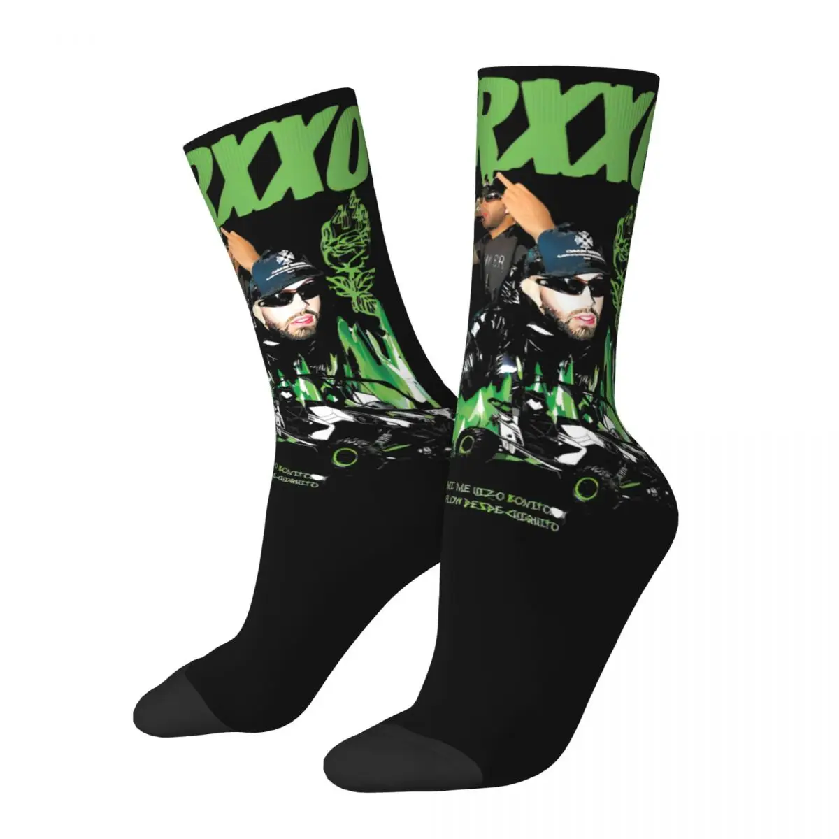 FEID FERXXO-Meias vintage Bootleg para homens e mulheres, macias, rapper, Hip Hop, alta qualidade, Middle TubeSocks, ideia de presente surpresa, moda