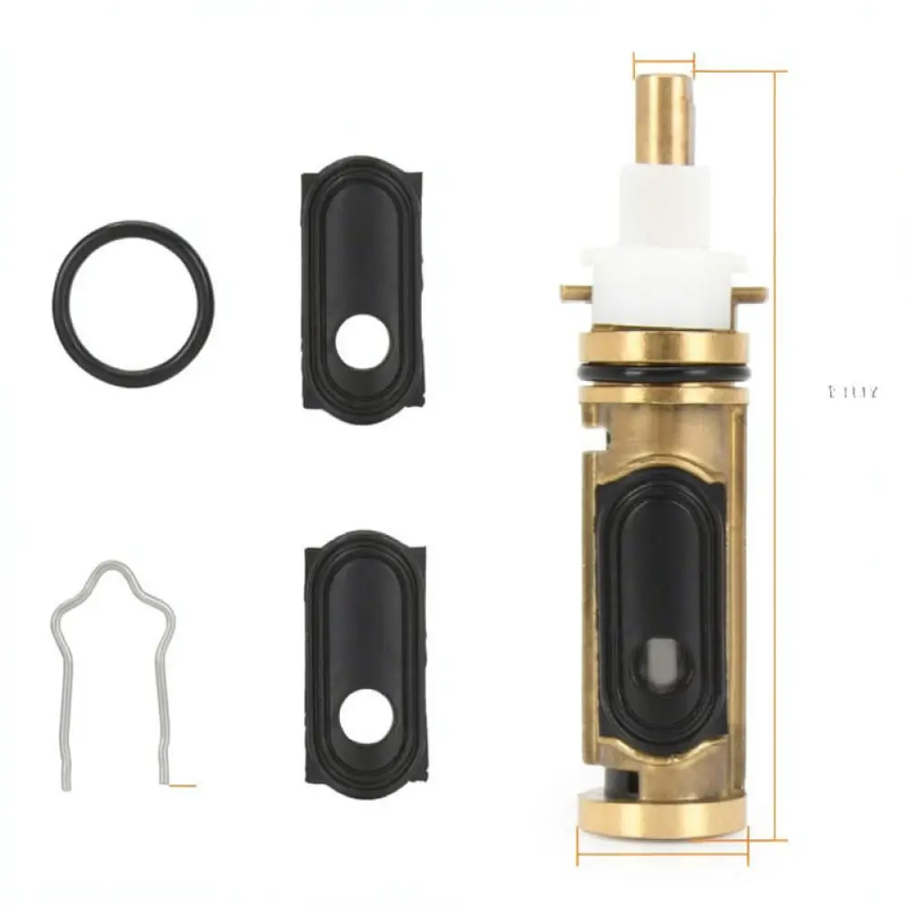 Brass Valve Core 1222HD Replacement Part For Single Handle Shower Faucet Repair Plumbing Fixture Maintenance Kit