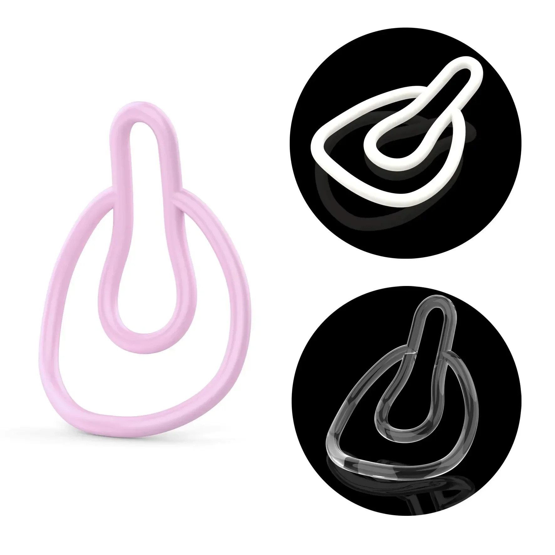 V3.0 FUFU Clip-on Panty Chastity Belt Wearable Female Pussy Chastity Anti-Cheating Device with Fake Lower Bodies Cock Cock Cages