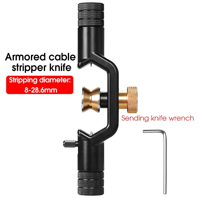 ACS-2 Glasvezelkabel Stripper Longitudina & Transversale Gepantserde Draad Stripper Schede Stripper 4-10mm & 8-28mm Kabel Slitter Gereedschap