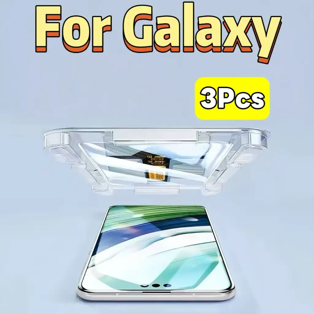 

High-Definition Screen Protector for Galaxy S Series, Dust-Proof & Easy to Install, 3-Pack