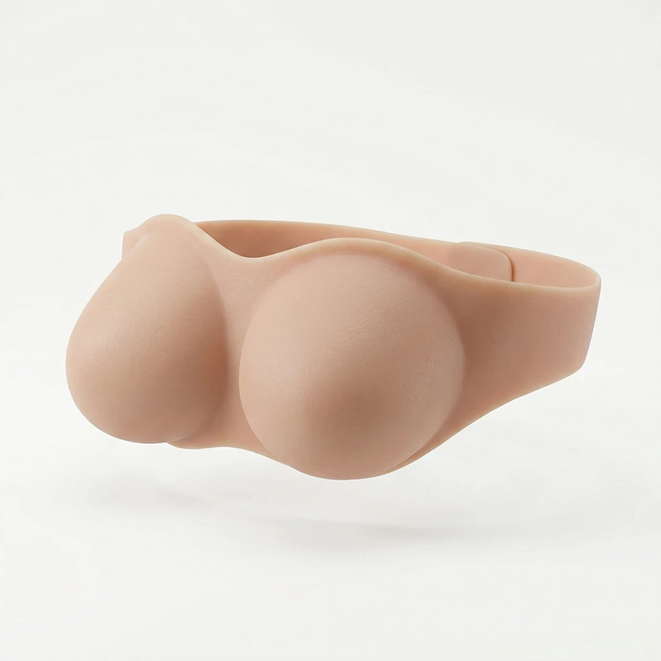 Tube Top Silicone Breast Forms C D Cup No Nipple Fake Boobs Prosthesis for Women Men Crossdresser Drag Queen Evening Gown