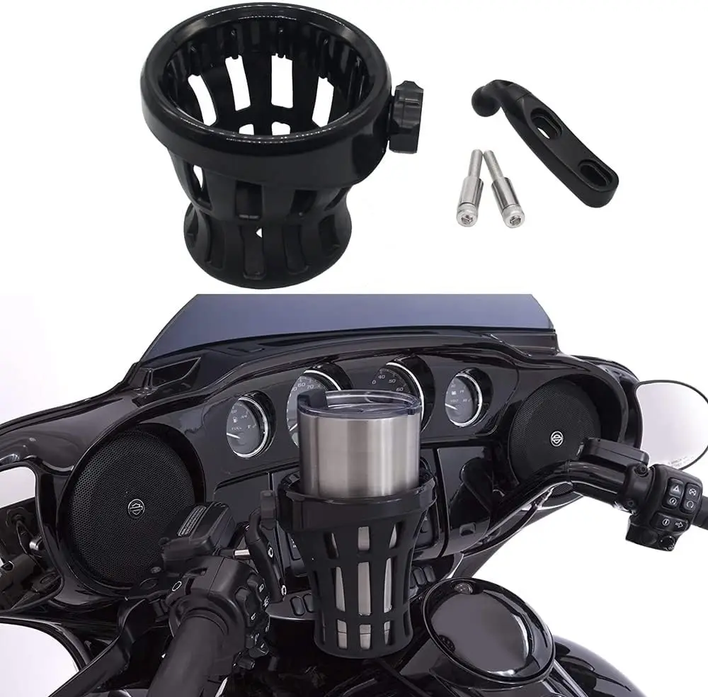 

Motorcycle Cup Holder with Mesh For Honda Gold Wing GL1800 Rotatable Beverage Holder Water Cup Holder Black