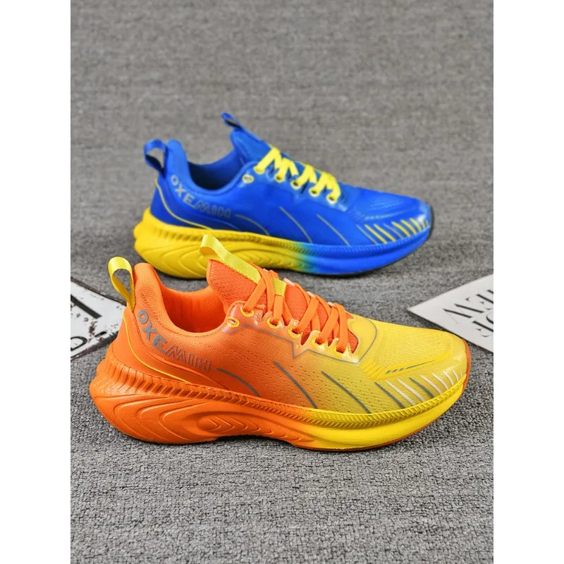 

New Cushioning Running Shoes For Men Suitable Heavy Runners Lace Up Sports Women Non-slip Outdoor Athletic Male Sneakers
