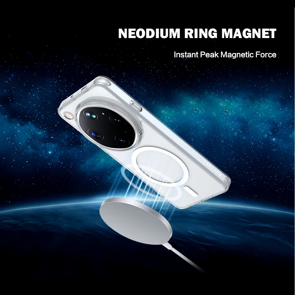 Magnetische Hartschalenhülle aus TPU+PC, transparent, stoßfest, für Oppo Find X9 Ultra – Detail 5