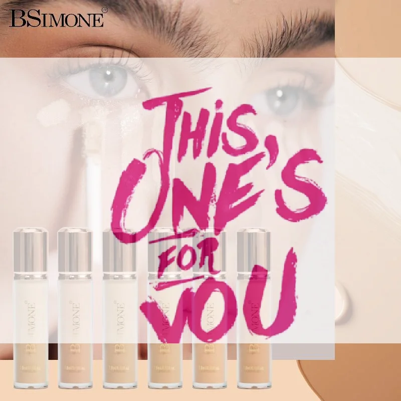 【HBA】قاعدة أساس سائل للوجه من بسمون، تغطية كاملة للتحكم في الزيت، ملابس طويلة، غطاء طبيعي ناعم وخفيف الوزن مقاوم للماء وغير لامع