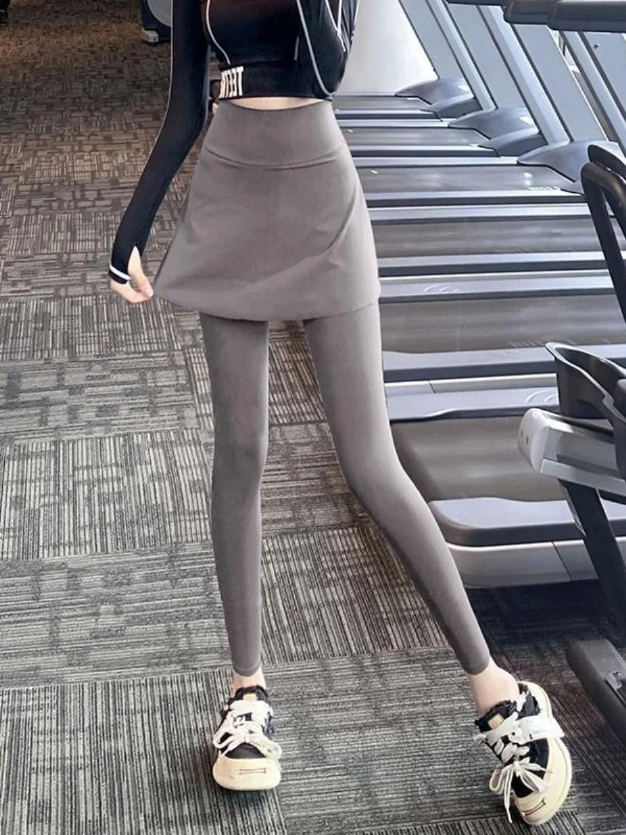 

ey High-Waist a Fitn Yoga Pants Women's New Casual Sli Boting ark Pants Anti-Light Walking Pants