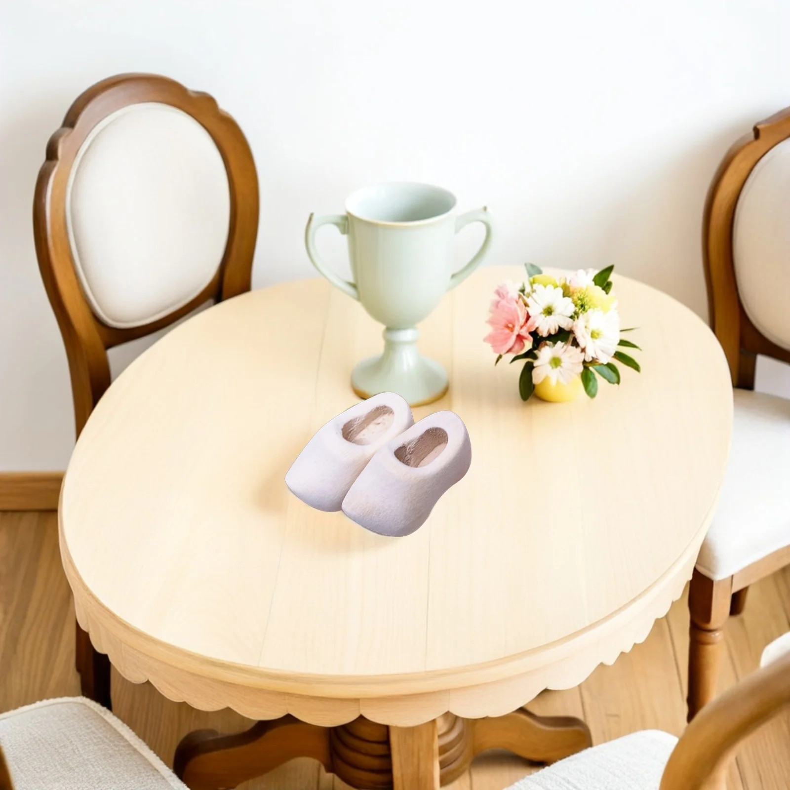 

6Pairs Miniature Shoe Crafts Wooden Clog Blanks for Creative DIY Projects Small Decor Items for Handmade