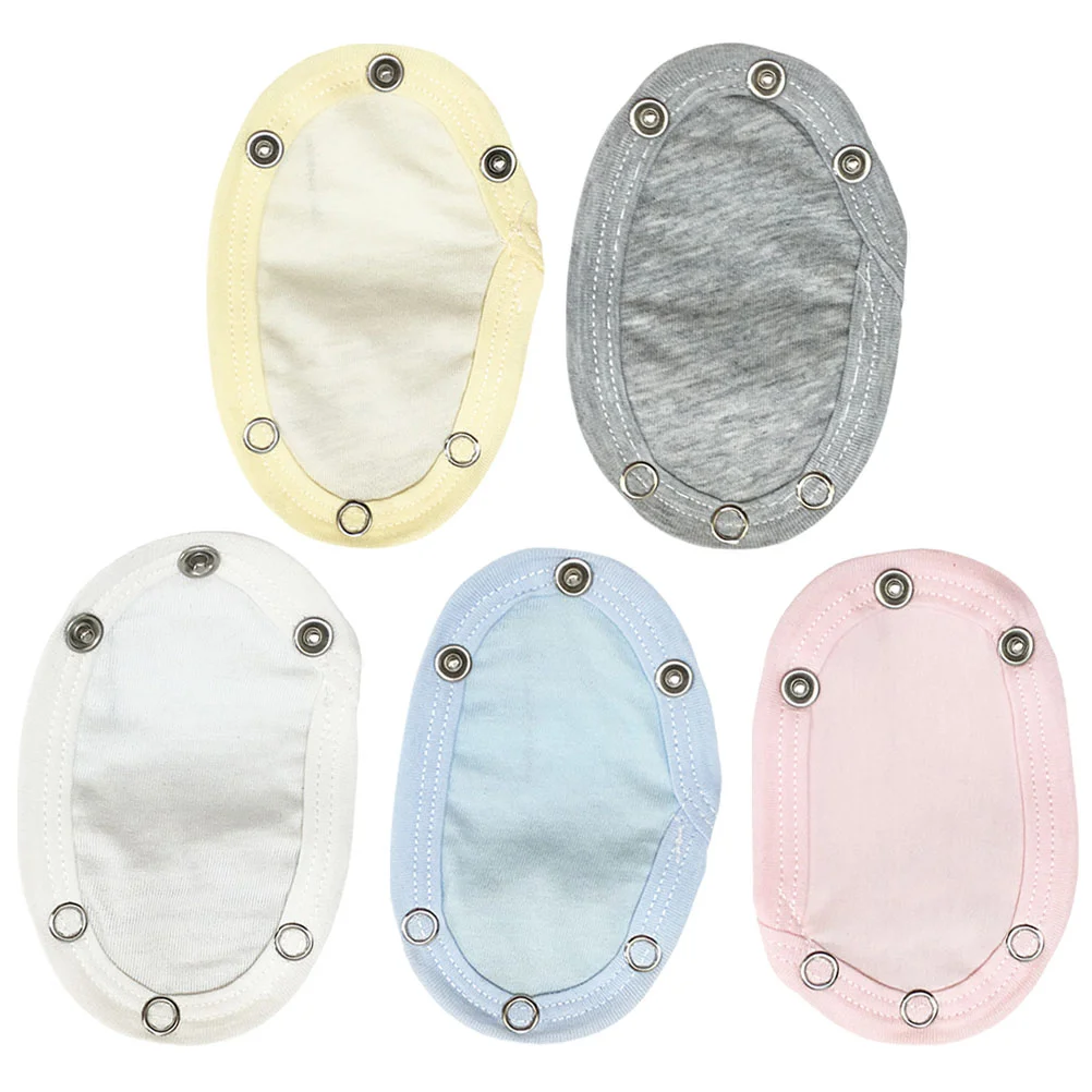 

5 Pcs Bodysuit Crotch Extender Romper Extension Snap for Baby Jumpsuits Extenders