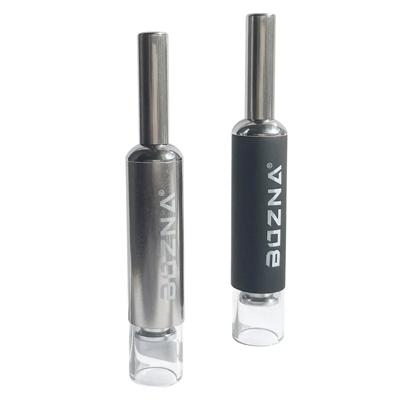 Dry Burner Smoking Pipe Glass Twisty Blunt Dry Her EDG Pipe Retractable Tobacco Pipe Piston Type Glass view 6